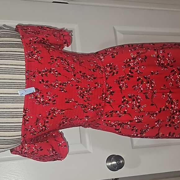 Xhilaration Women Smocked Wrap around Floral Multicolor Mini Dress Size L - Picture 11 of 15